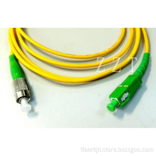 FC / APC Single Mode Fiber Optic Patch Cords / Fiber Optic